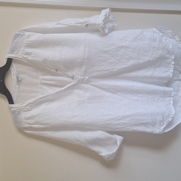 3/$20 Rosemarine Linen Long Sleeve Shirt, Sz Small - Picture 5 of 6